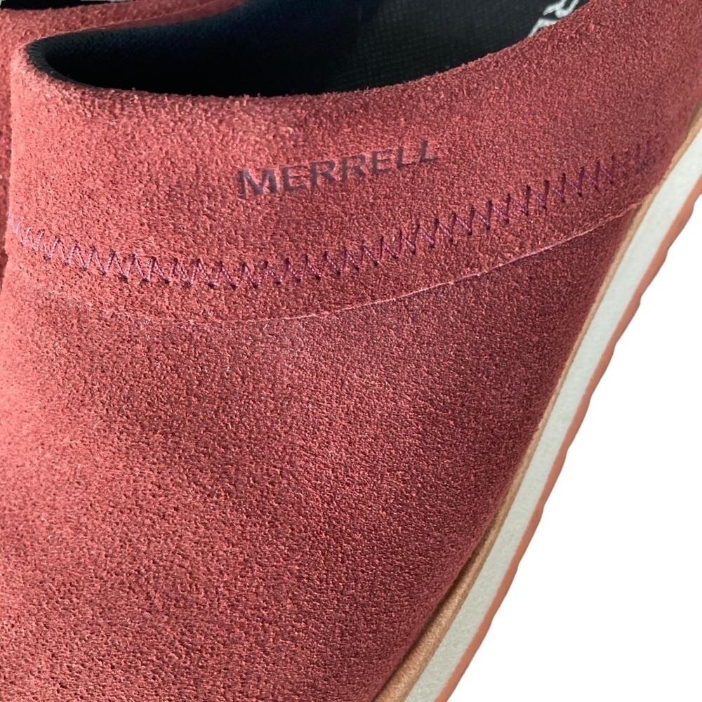 Merrell Rust Suede Round Toed Slip On Mules #J001… - image 6